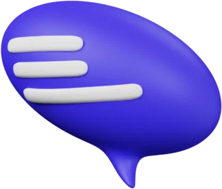 Speech Bubble 18 3D icon, view 2