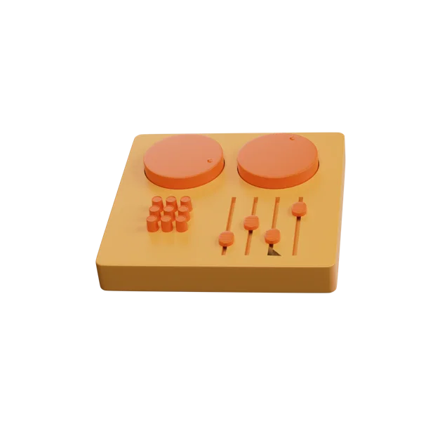 Mixer 3D icon, view 3
