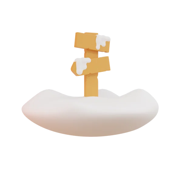 Sign 3D icon, view 3