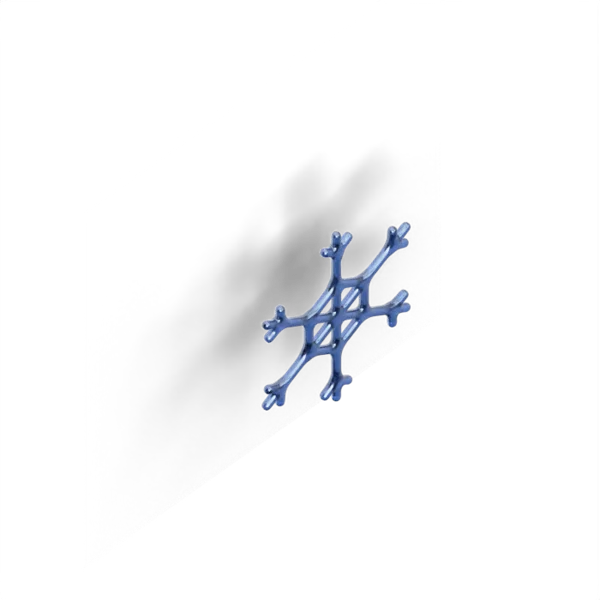 Snow flake 3D icon, view 4