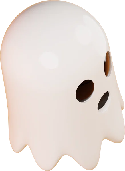 Ghost 3D icon, view 4