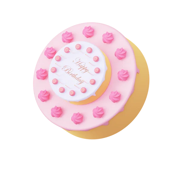 Birthday Cake 3D icon, view 5