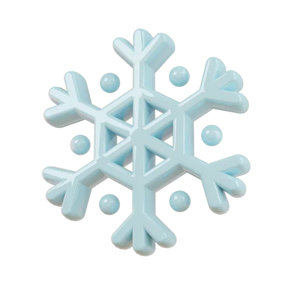 Snow 3D icon, view 1