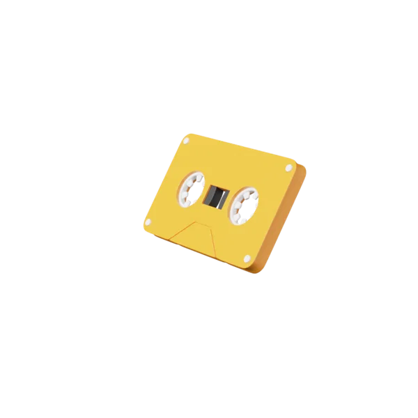 Cassette 3D icon, view 2