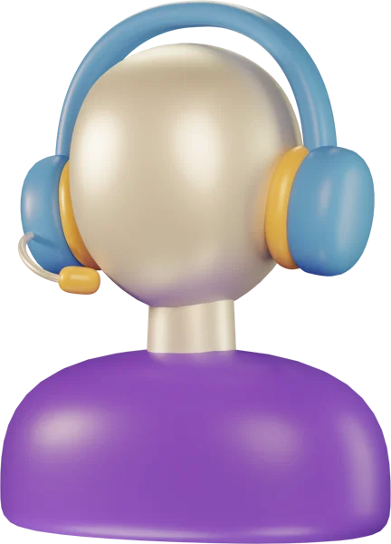 Assistant male 3D icon, view 2