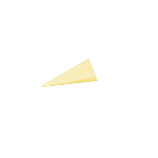 Paper Plane 3D icon, view 2