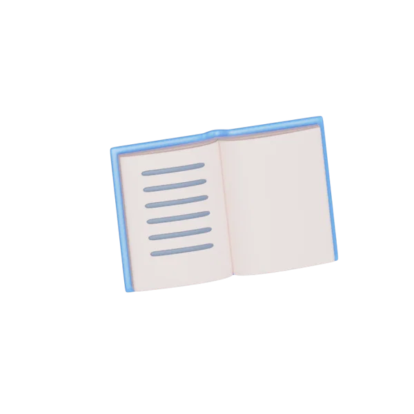 Notebook 3D icon, view 4