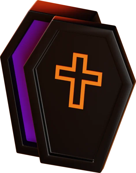 Coffin 3D icon, view 5