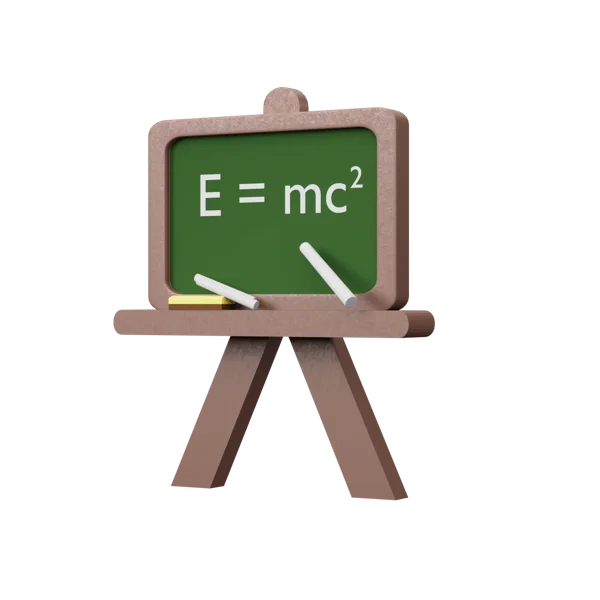 Chalkboard 3D icon, view 2