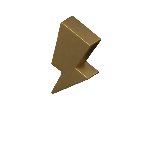 Thunderbolt 3D icon, view 2