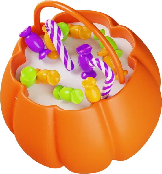 Basket of Sweets 3D icon, view 5