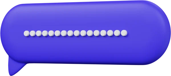 Speech Bubble 29 3D icon, view 2