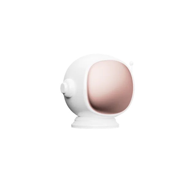 Space Helmet 1 3D icon, view 3