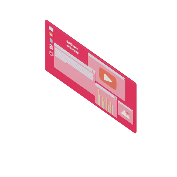 Screen 3D icon, view 5