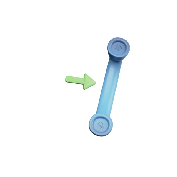 Telephone - Incoming 3D icon, view 3