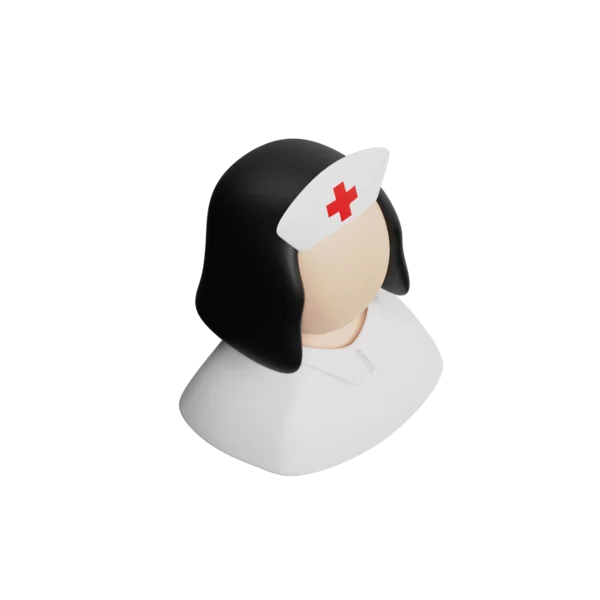 Doctor Female 3D icon, view 4
