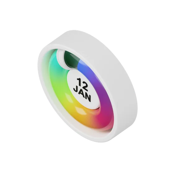 Date Dial 3D icon, view 5