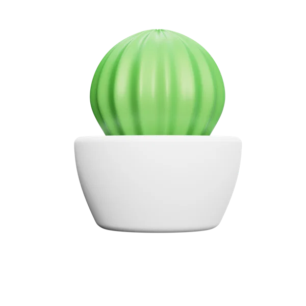 Cactus 2 3D icon, view 3