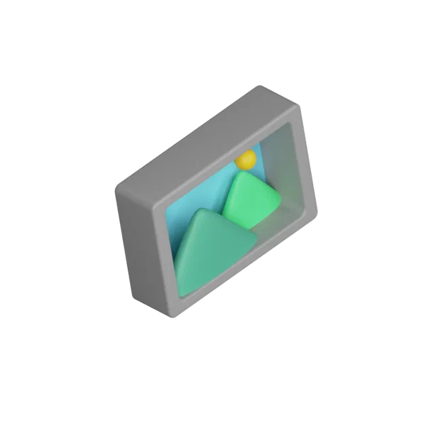 Picture 3D icon, view 4