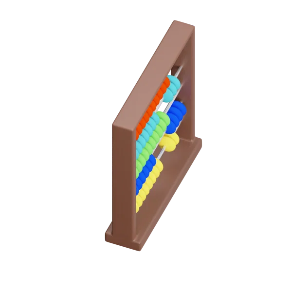 Abacus 3D icon, view 4