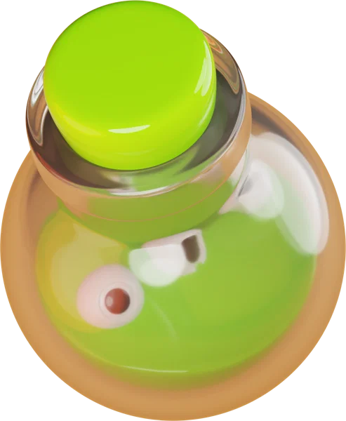 Potion 3D icon, view 4