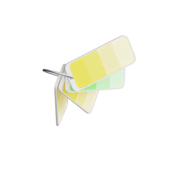 Color Palette 3D icon, view 4