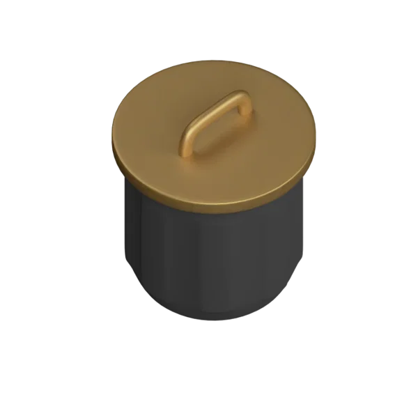 Bin 3D icon, view 4