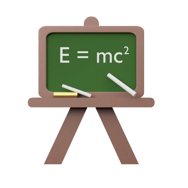 Chalkboard 3D icon, view 1