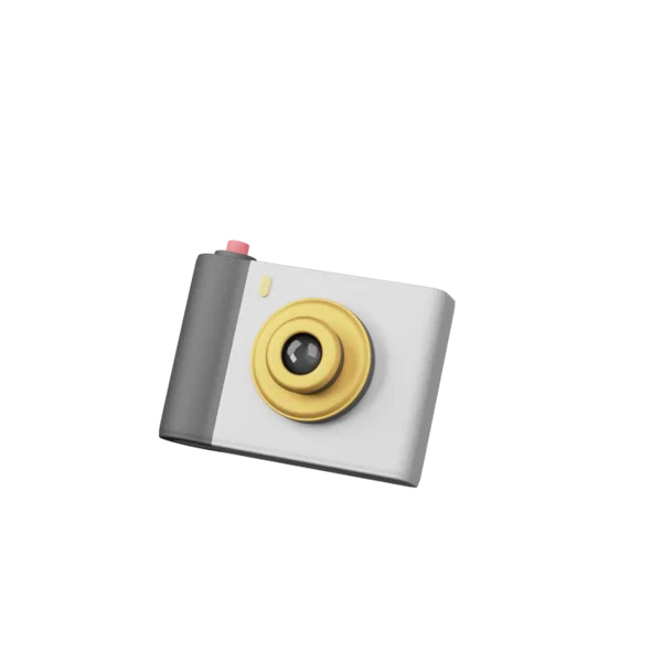 Camera 3D icon, view 2