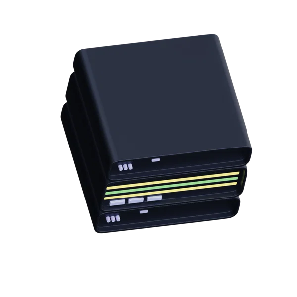Server 3D icon, view 4