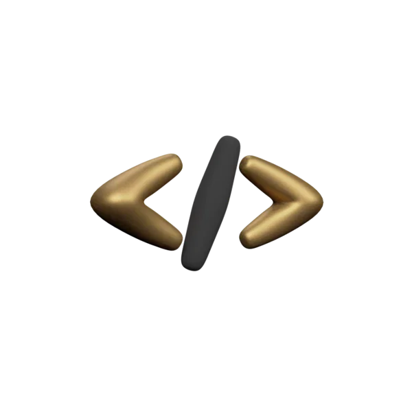 Code 3D icon, view 3
