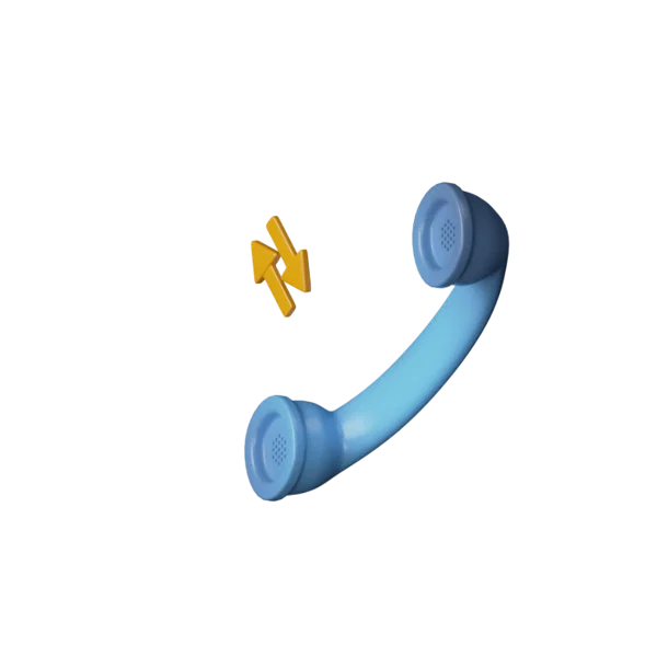 Telephone - Outgoing & Incoming 3D icon, view 5