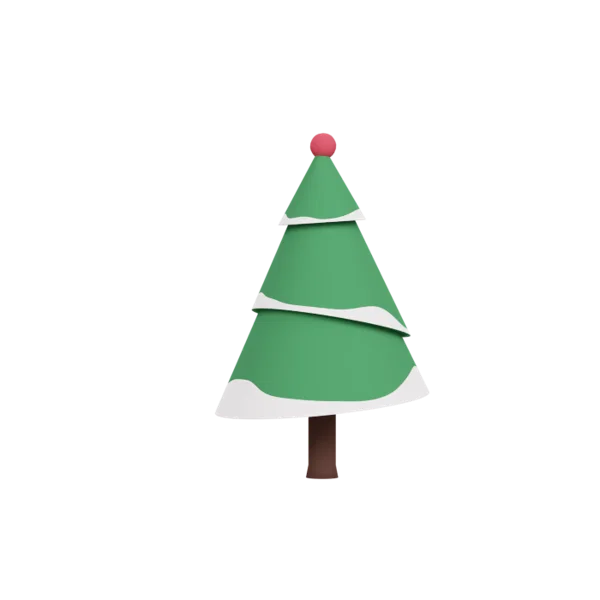Tree 1 3D icon, view 3