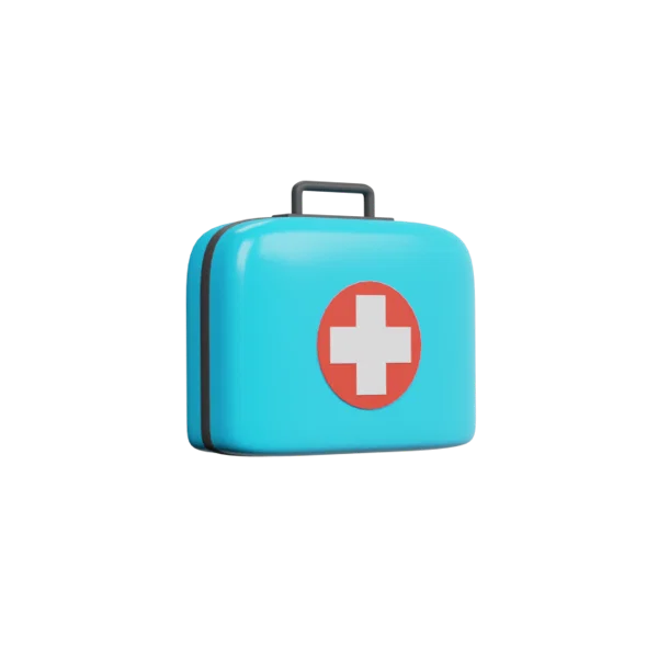 Medic Suitcase 3D icon, view 3