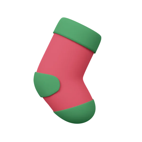 Sock 3D icon, view 1