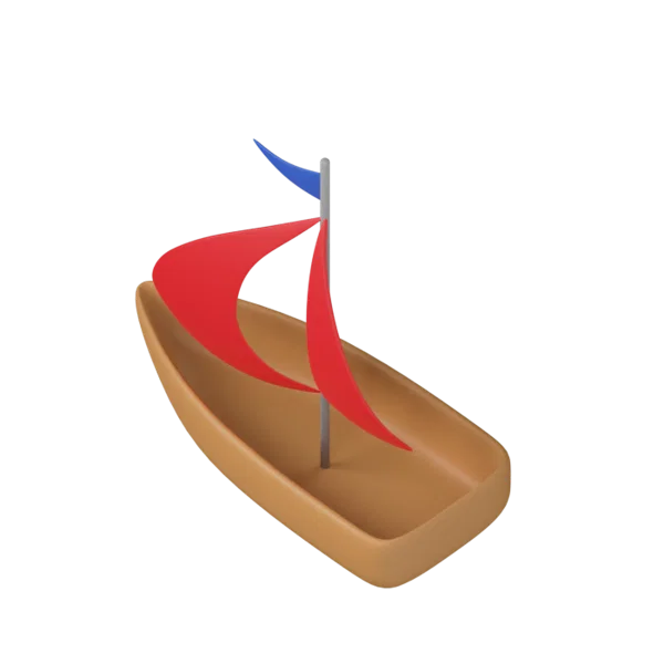 Boat 3D icon, view 5