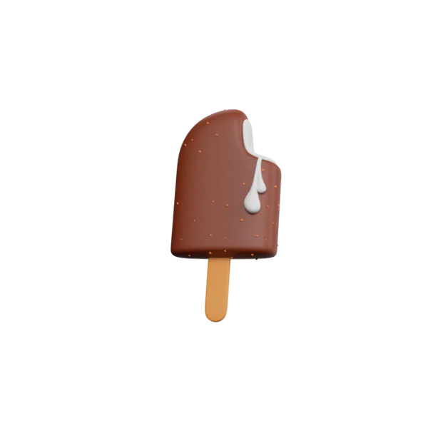 Ice Cream 3D icon, view 3