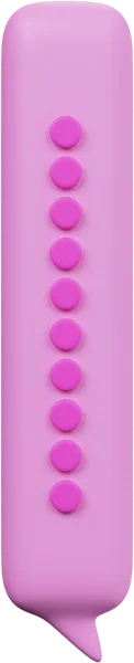 Speech Bubble 3 3D icon, view 1