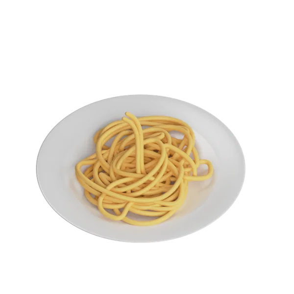 Pasta 3D icon, view 4