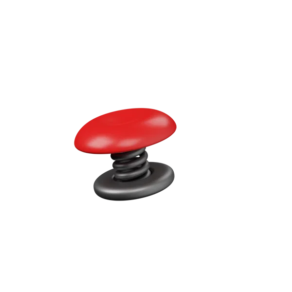 Button 3D icon, view 2