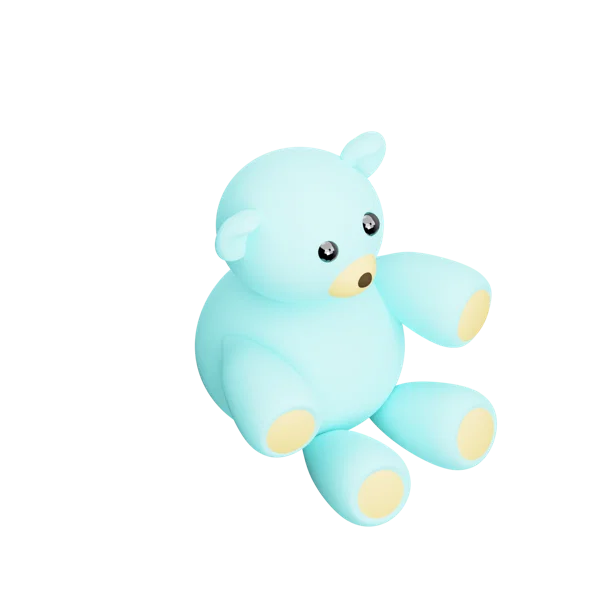 Tedy Bear 3D icon, view 4