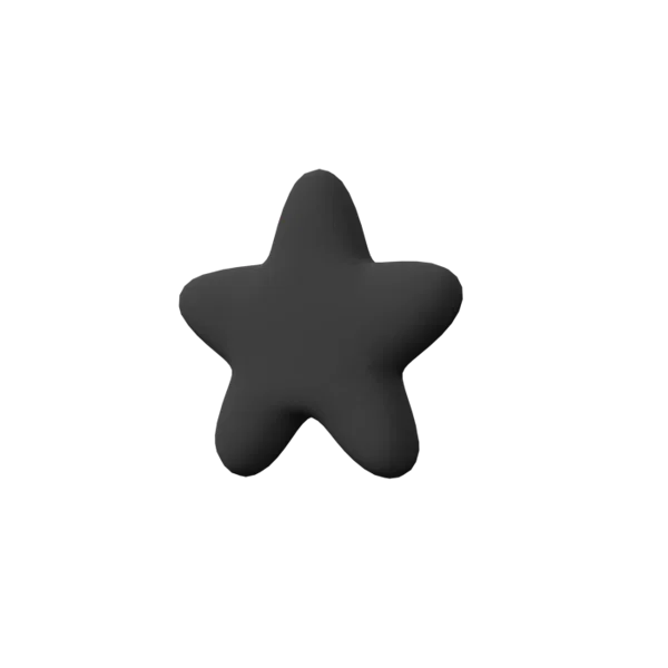 Star 3D icon, view 2