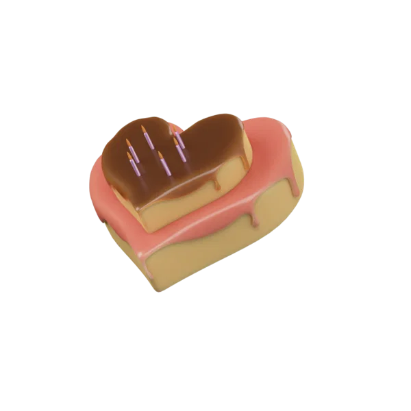 Cake 3D icon, view 2