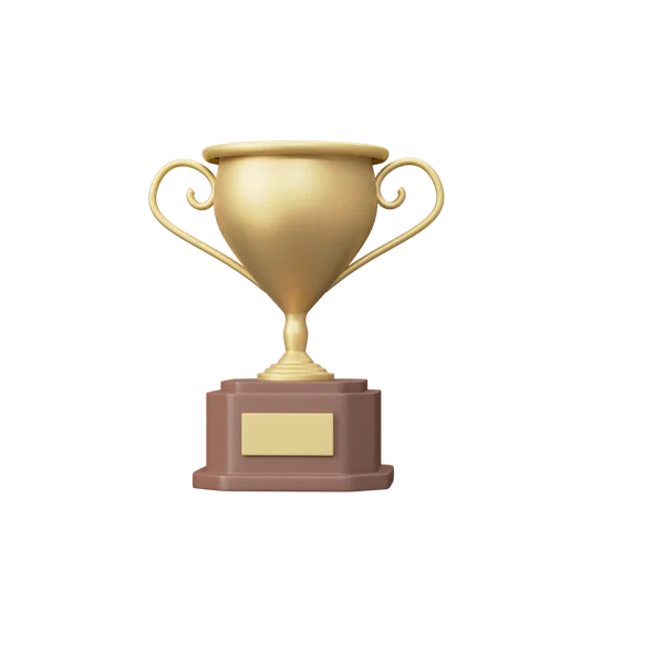 Trophy 3D icon, view 2