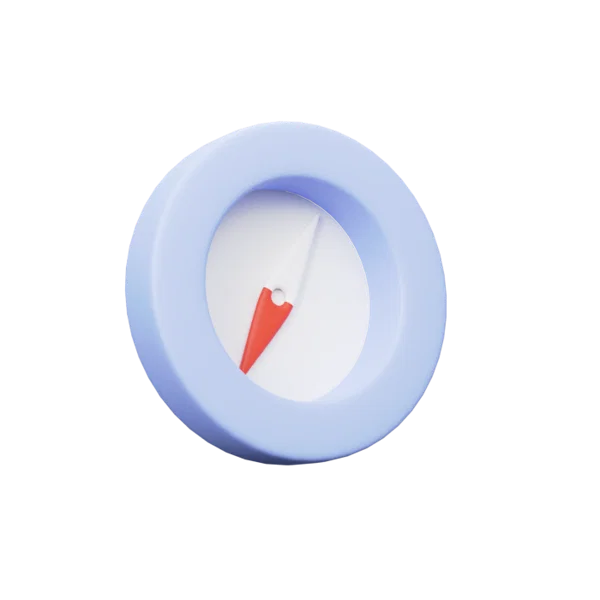 Compass 3D icon, view 1