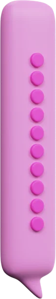 Speech Bubble 3 3D icon, view 3