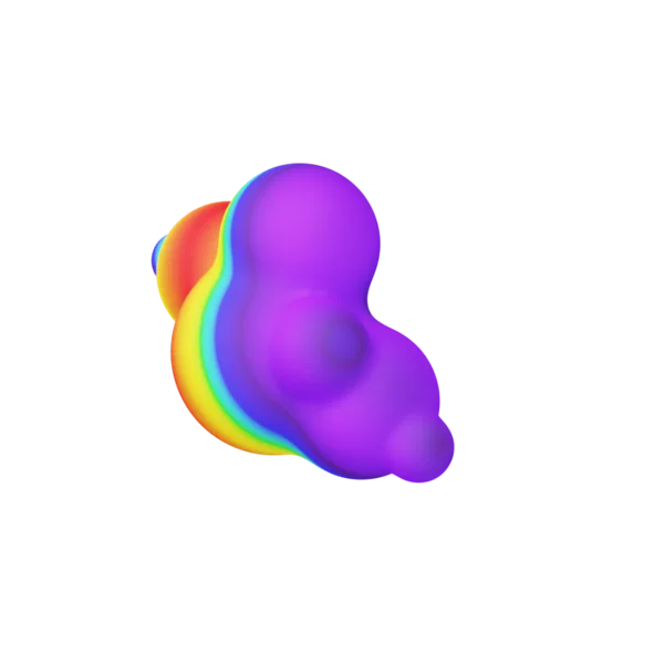 Cloud 3D icon, view 5