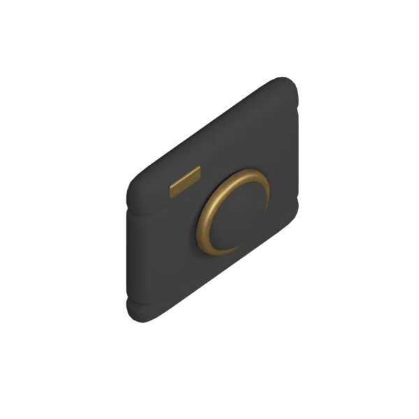 Camera 2 3D icon, view 4