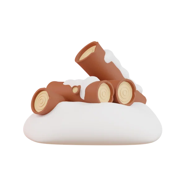 Log 3D icon, view 1
