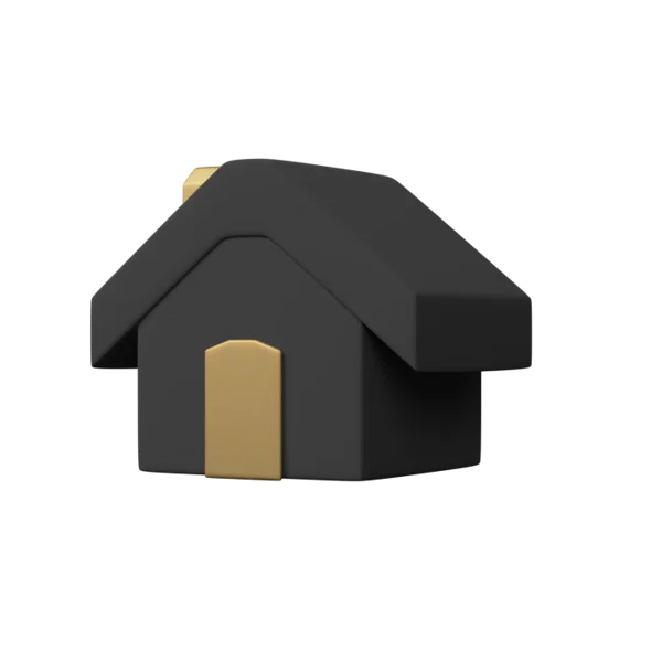 Hut 3D icon, view 2